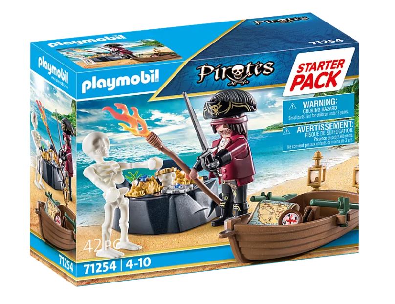 PLAYMOBIL PIRATES STARTER PACK PIRATE AVEC BARQUE 71254 PLAYMOBIL Pirates